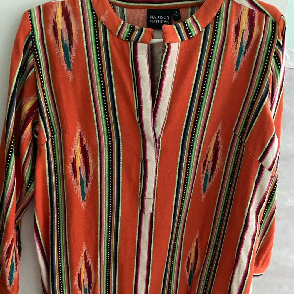 Madison Mathews Orange Dress